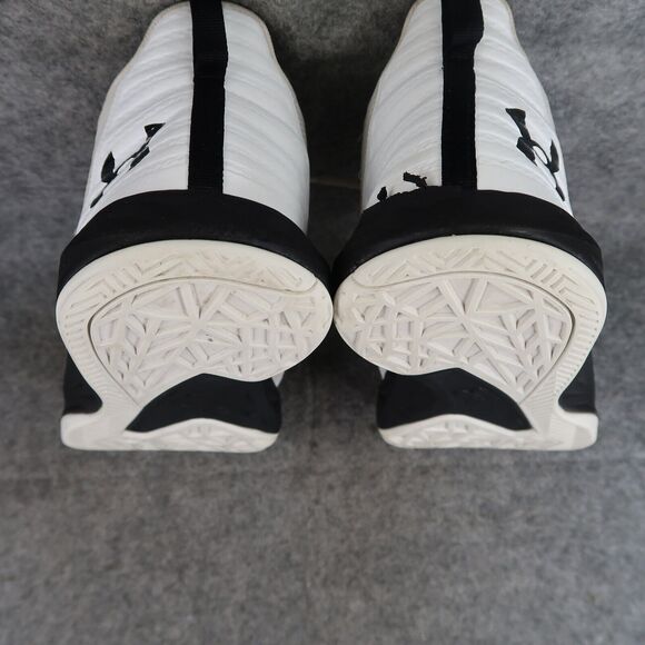 Under Armour Shoes Womens 8 Athletic Trainers Basketball Sports Active White Mid - Picture 13 of 16